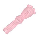 Maxbell Dog Chew Toy for Aggressive Chewers Durable Cleaning Interactive Toy Playing Pink