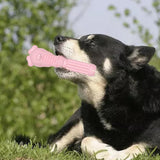 Maxbell Dog Chew Toy for Aggressive Chewers Durable Cleaning Interactive Toy Playing Pink