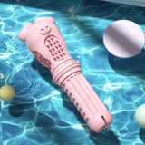 Maxbell Dog Chew Toy for Aggressive Chewers Durable Cleaning Interactive Toy Playing Pink