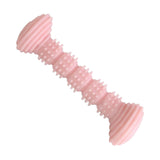 Maxbell Dog Chew Toy Durable Interactive Toy Kitten Toy Cleaning Bite Resistant Pink