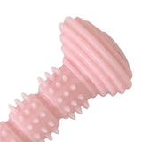 Maxbell Dog Chew Toy Durable Interactive Toy Kitten Toy Cleaning Bite Resistant Pink