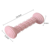 Maxbell Dog Chew Toy Durable Interactive Toy Kitten Toy Cleaning Bite Resistant Pink