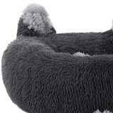 Maxbell Round Pet Blanket Dog Bed Soft Cats Warm House for Kitty Small Medium Dog Gray 80cm