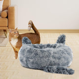 Maxbell Round Pet Blanket Dog Bed Soft Cats Warm House for Kitty Small Medium Dog Gradient Gray 70cm