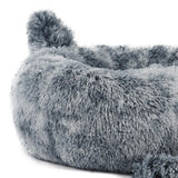 Maxbell Round Pet Blanket Dog Bed Soft Cats Warm House for Kitty Small Medium Dog Gradient Gray 70cm