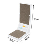 Maxbell Cat Scratching Post Furniture Protector Cat Scratcher Corrugated Cardboard White