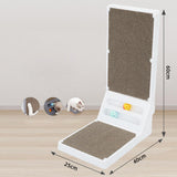 Maxbell Cat Scratching Post Furniture Protector Cat Scratcher Corrugated Cardboard White
