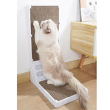 Maxbell Cat Scratching Post Furniture Protector Cat Scratcher Corrugated Cardboard White
