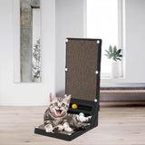 Maxbell Cat Scratching Post Furniture Protector Cat Scratcher Corrugated Cardboard Black