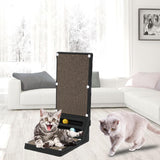 Maxbell Cat Scratching Post Furniture Protector Cat Scratcher Corrugated Cardboard Black