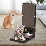 Maxbell Cat Scratching Post Furniture Protector Cat Scratcher Corrugated Cardboard Black