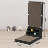Maxbell Cat Scratching Post Furniture Protector Cat Scratcher Corrugated Cardboard Black