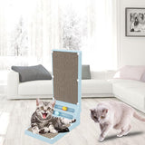 Maxbell Cat Scratching Post Furniture Protector Cat Scratcher Corrugated Cardboard Blue