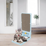 Maxbell Cat Scratching Post Furniture Protector Cat Scratcher Corrugated Cardboard Blue