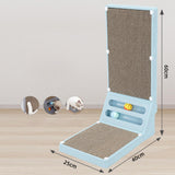 Maxbell Cat Scratching Post Furniture Protector Cat Scratcher Corrugated Cardboard Blue