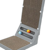 Maxbell Cat Scratching Post Furniture Protector Cat Scratcher Corrugated Cardboard Gray