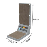 Maxbell Cat Scratching Post Furniture Protector Cat Scratcher Corrugated Cardboard Gray