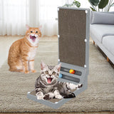 Maxbell Cat Scratching Post Furniture Protector Cat Scratcher Corrugated Cardboard Gray