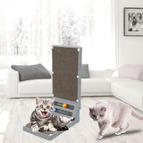 Maxbell Cat Scratching Post Furniture Protector Cat Scratcher Corrugated Cardboard Gray