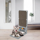 Maxbell Cat Scratching Post Furniture Protector Cat Scratcher Corrugated Cardboard Gray