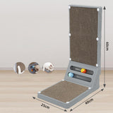Maxbell Cat Scratching Post Furniture Protector Cat Scratcher Corrugated Cardboard Gray