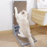 Maxbell Cat Scratching Post Furniture Protector Cat Scratcher Corrugated Cardboard Gray