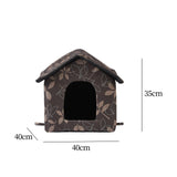 Maxbell Cute Oxford Cloth Cat House Stray Cats Shelter Lightweight Style A