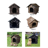 Maxbell Cute Oxford Cloth Cat House Stray Cats Shelter Lightweight Style A