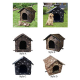 Maxbell Cute Oxford Cloth Cat House Stray Cats Shelter Lightweight Style A