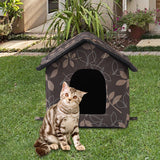 Maxbell Cute Oxford Cloth Cat House Stray Cats Shelter Lightweight Style A
