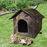 Maxbell Cute Oxford Cloth Cat House Stray Cats Shelter Lightweight Style B