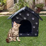 Maxbell Cute Oxford Cloth Cat House Stray Cats Shelter Lightweight Style C