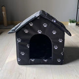 Maxbell Cute Oxford Cloth Cat House Stray Cats Shelter Lightweight Style C