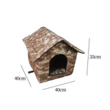 Maxbell Cute Oxford Cloth Cat House Stray Cats Shelter Lightweight Style D