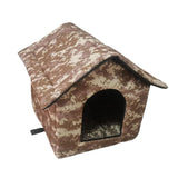 Maxbell Cute Oxford Cloth Cat House Stray Cats Shelter Lightweight Style D