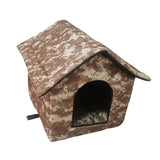 Maxbell Cute Oxford Cloth Cat House Stray Cats Shelter Lightweight Style D