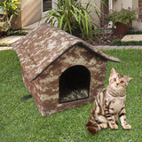 Maxbell Cute Oxford Cloth Cat House Stray Cats Shelter Lightweight Style D