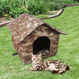 Maxbell Cute Oxford Cloth Cat House Stray Cats Shelter Lightweight Style D