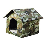 Maxbell Outdoor Feral Cats Warm House Waterproof Tent Thickened Stray Cats Shelter 40cmx35cmx40cm