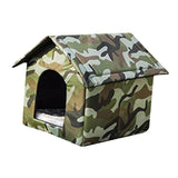 Maxbell Outdoor Feral Cats Warm House Waterproof Tent Thickened Stray Cats Shelter 40cmx35cmx40cm
