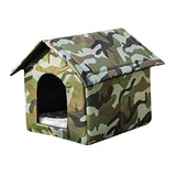 Maxbell Outdoor Feral Cats Warm House Waterproof Tent Thickened Stray Cats Shelter 40cmx35cmx40cm