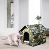 Maxbell Outdoor Feral Cats Warm House Waterproof Tent Thickened Stray Cats Shelter 40cmx35cmx40cm