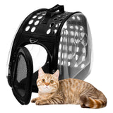 Maxbell Cat Carrier Large Capacity Adjustable Shoulder Strap for Cats Travel Hiking Black
