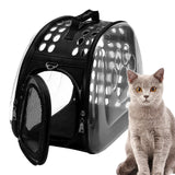 Maxbell Cat Carrier Large Capacity Adjustable Shoulder Strap for Cats Travel Hiking Black