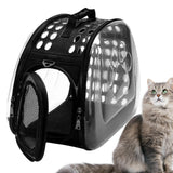 Maxbell Cat Carrier Large Capacity Adjustable Shoulder Strap for Cats Travel Hiking Black
