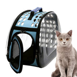 Maxbell Cat Carrier Large Capacity Adjustable Shoulder Strap for Cats Travel Hiking Blue