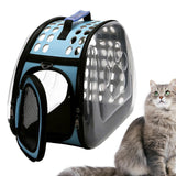 Maxbell Cat Carrier Large Capacity Adjustable Shoulder Strap for Cats Travel Hiking Blue