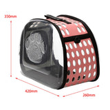 Maxbell Cat Carrier Large Capacity Adjustable Shoulder Strap for Cats Travel Hiking Pink