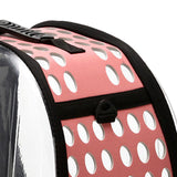 Maxbell Cat Carrier Large Capacity Adjustable Shoulder Strap for Cats Travel Hiking Pink