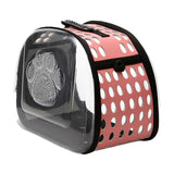Maxbell Cat Carrier Large Capacity Adjustable Shoulder Strap for Cats Travel Hiking Pink
